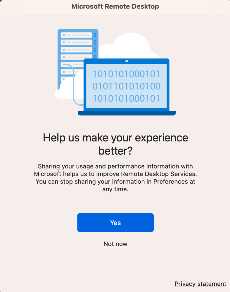 Microsoft Remote Desktopサービス改善のための情報共有設定