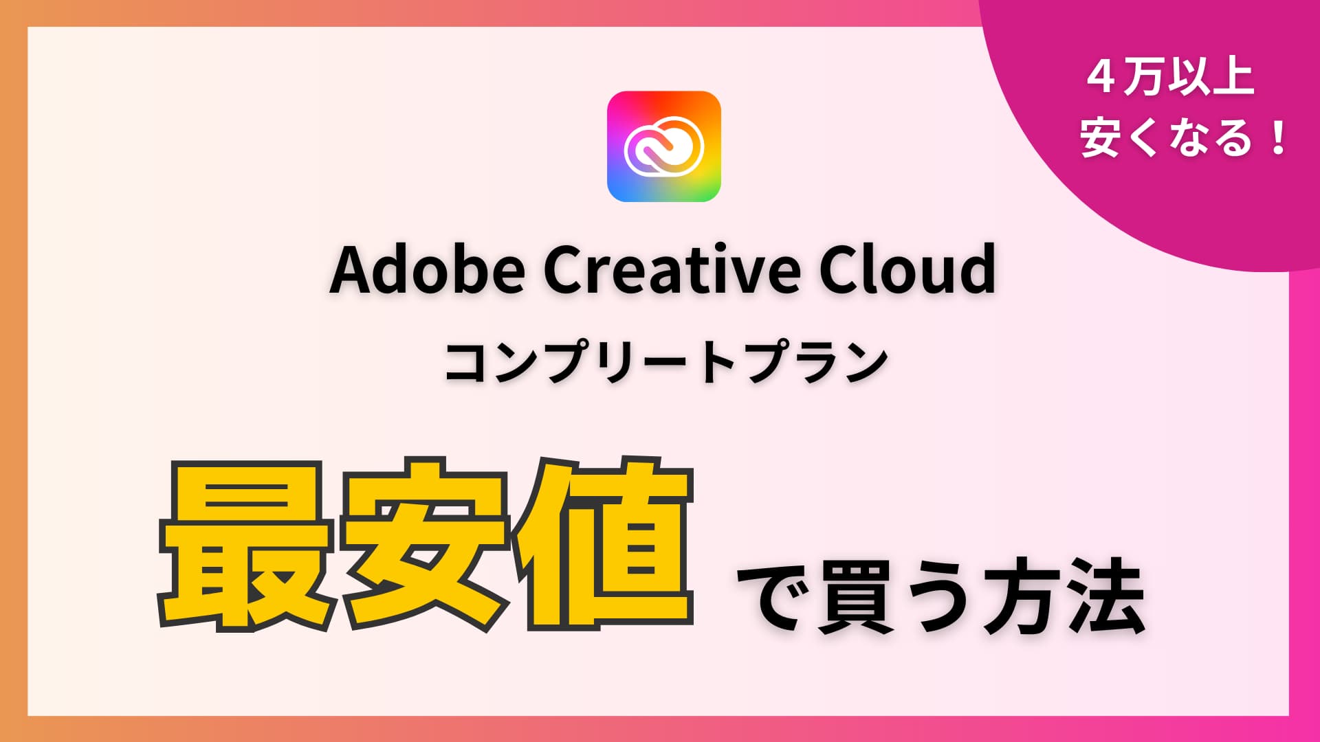 Adobe Creative Cloud 2023 コンプリート|12か月版 80GB 動画編集